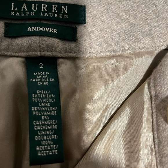 Women’s Lauren Ralph Lauren Andover Pants Size 2 Wool Cashmere Blend - Picture 4 of 4